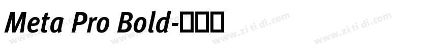 Meta Pro Bold字体转换